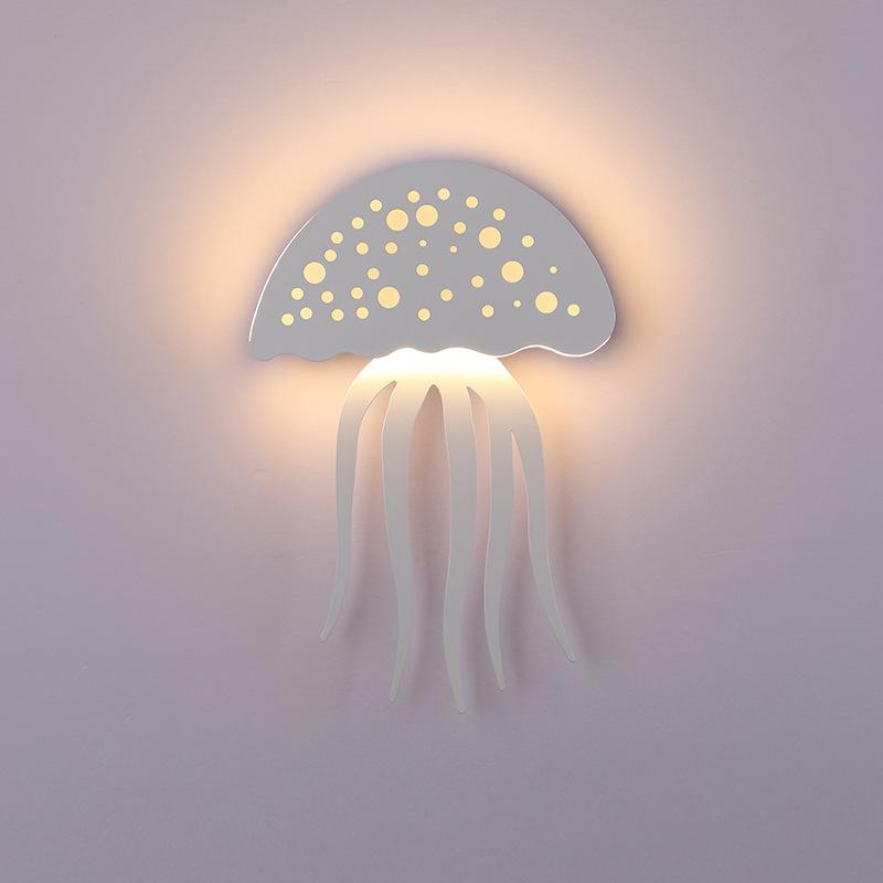Modern creative 1-Light LED Jellyfish Wall Light