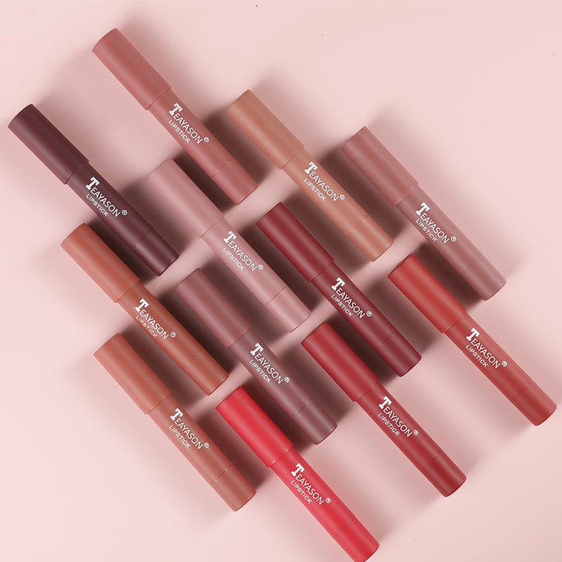 12 Colors Matte Lipstick Pencil