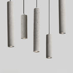 StoneCast Industrial Cylinder Pendant Light made of Concrete | 1 Light | Smooth or Rough Surface