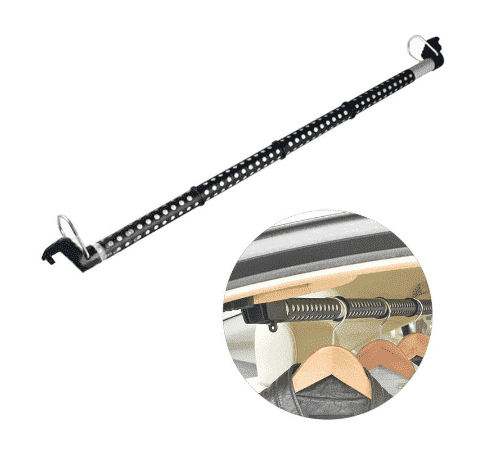 Adjustable Car Clothing Rack, 35–39 Inches, 30 lb Capacity