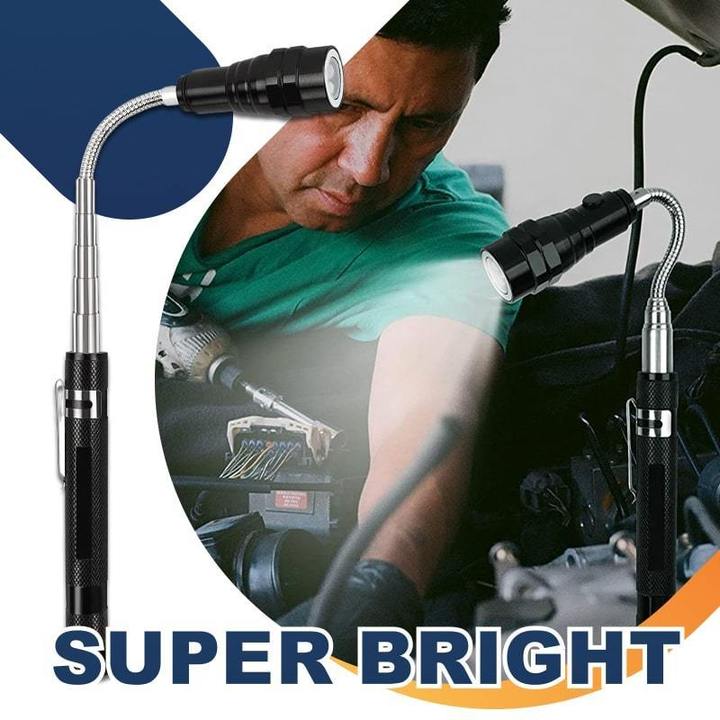 Telescopic Magnetic Pickup Flashlight
