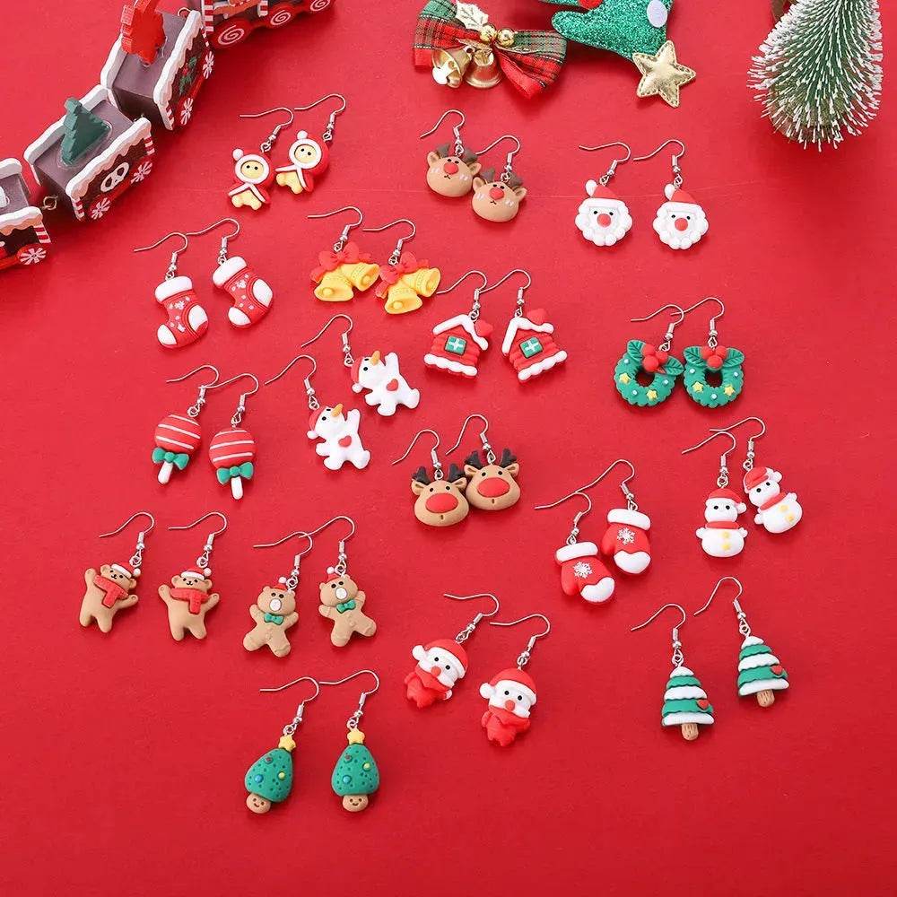 Creative Cartoon Christmas Earrings Fashion