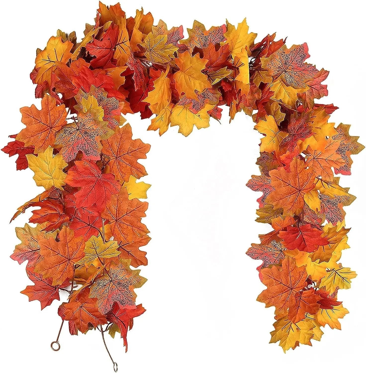 Halloween Autumn Wreath – Handmade Door Wreath with Pumpkins and Eucalyptus
