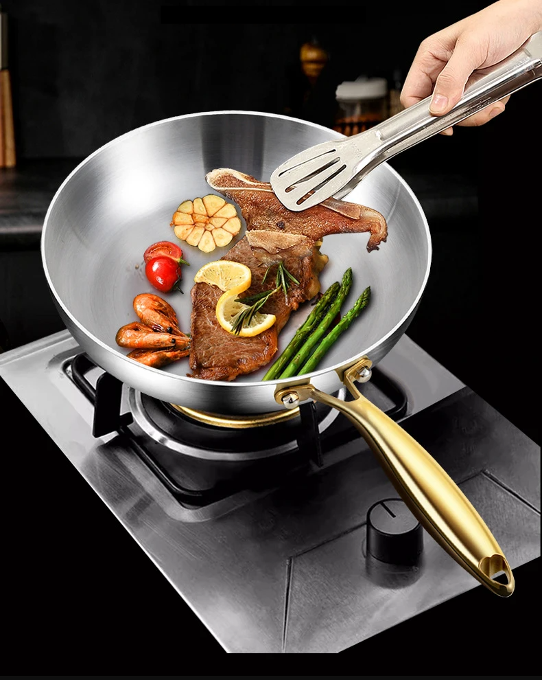 ChefSteel – Professional Stainless Steel Frying Pan for Gas & Induction