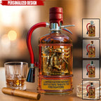 1Personalized Firefighter Tribute Whiskey Bottle