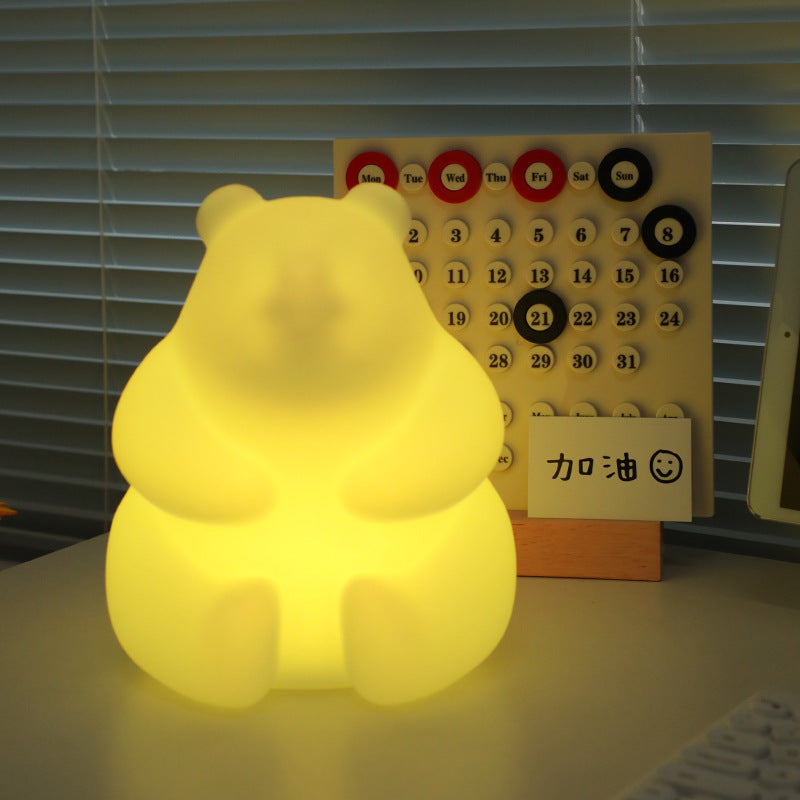 Contemporary Creative Bear PE LED Table Lamp for the Living Room