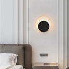 Modern Minimalist Iron Circle Ring 1-Light Wall Sconces Lamp For Bedroom