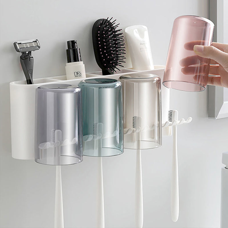 Gap-free toothbrush holder
