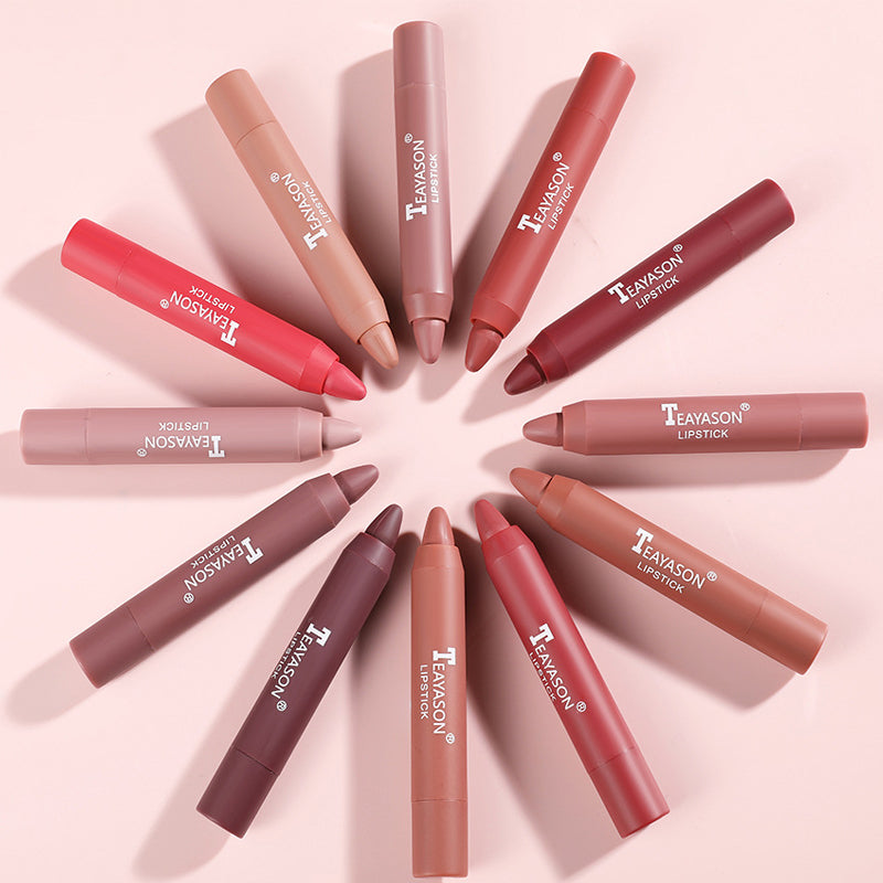 12 Colors Matte Lipstick Pencil