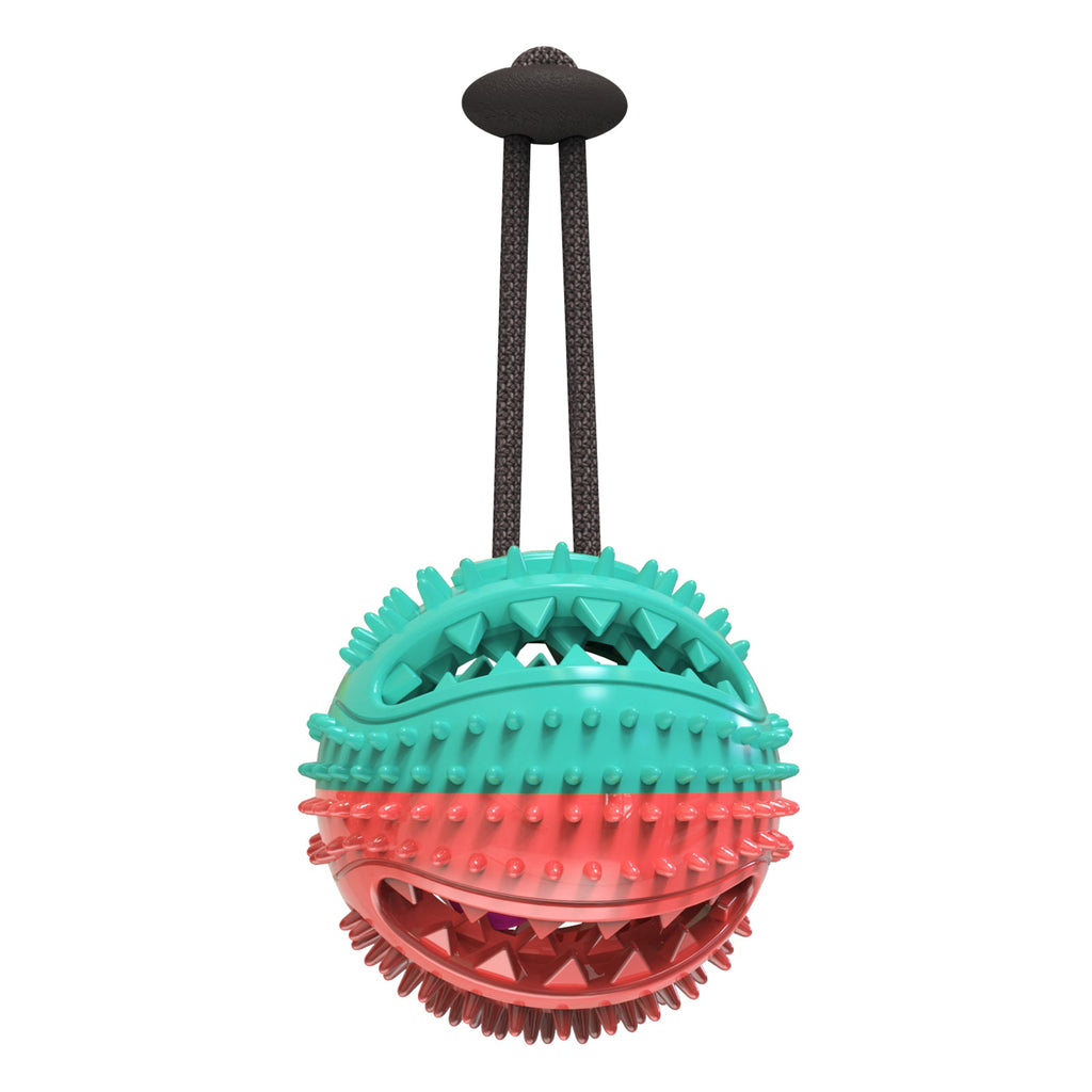 Round Food-Dispensing Puzzle Ball for Dogs