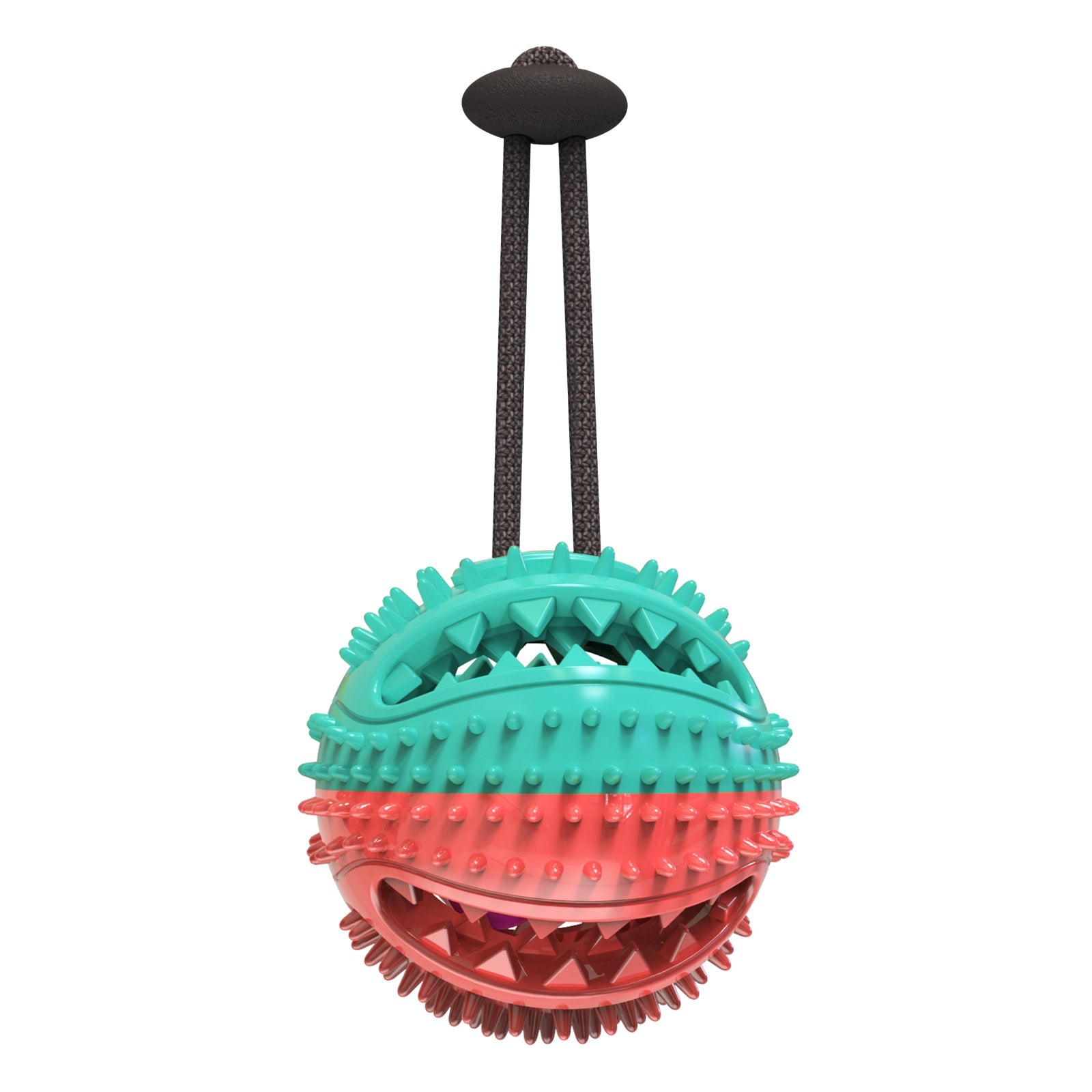 Round Food-Dispensing Puzzle Ball for Dogs