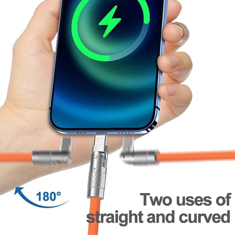 180° rotatable fast charging cable