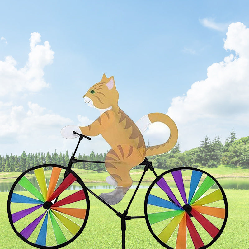 Cat Bicycle Wind Chime