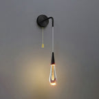 LumeTear Luxe LED Wall Lamp Dimmable Drop Design for Bedroom and Living Room