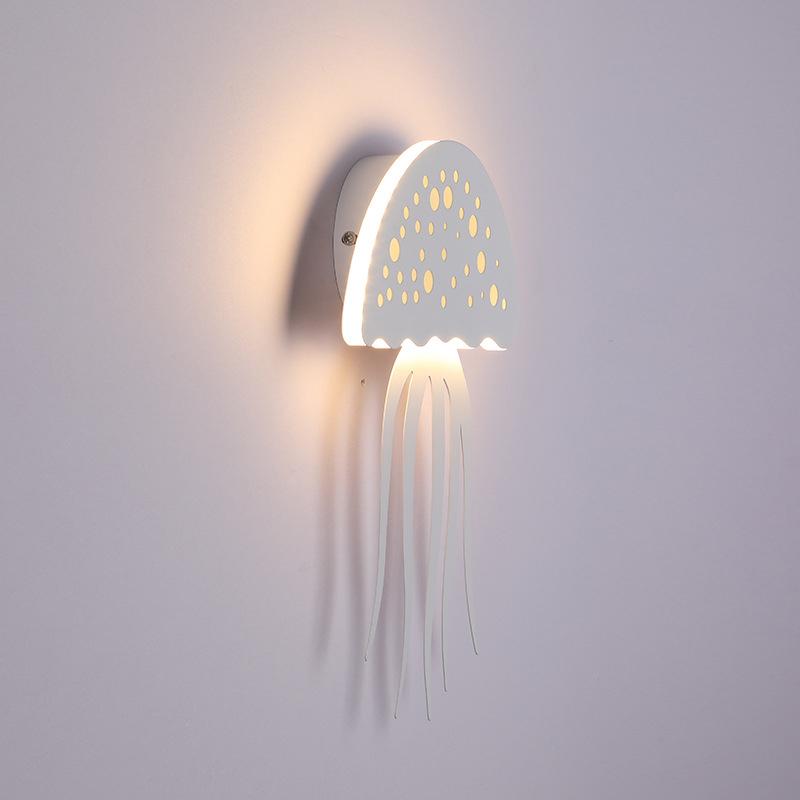 Modern creative 1-Light LED Jellyfish Wall Light