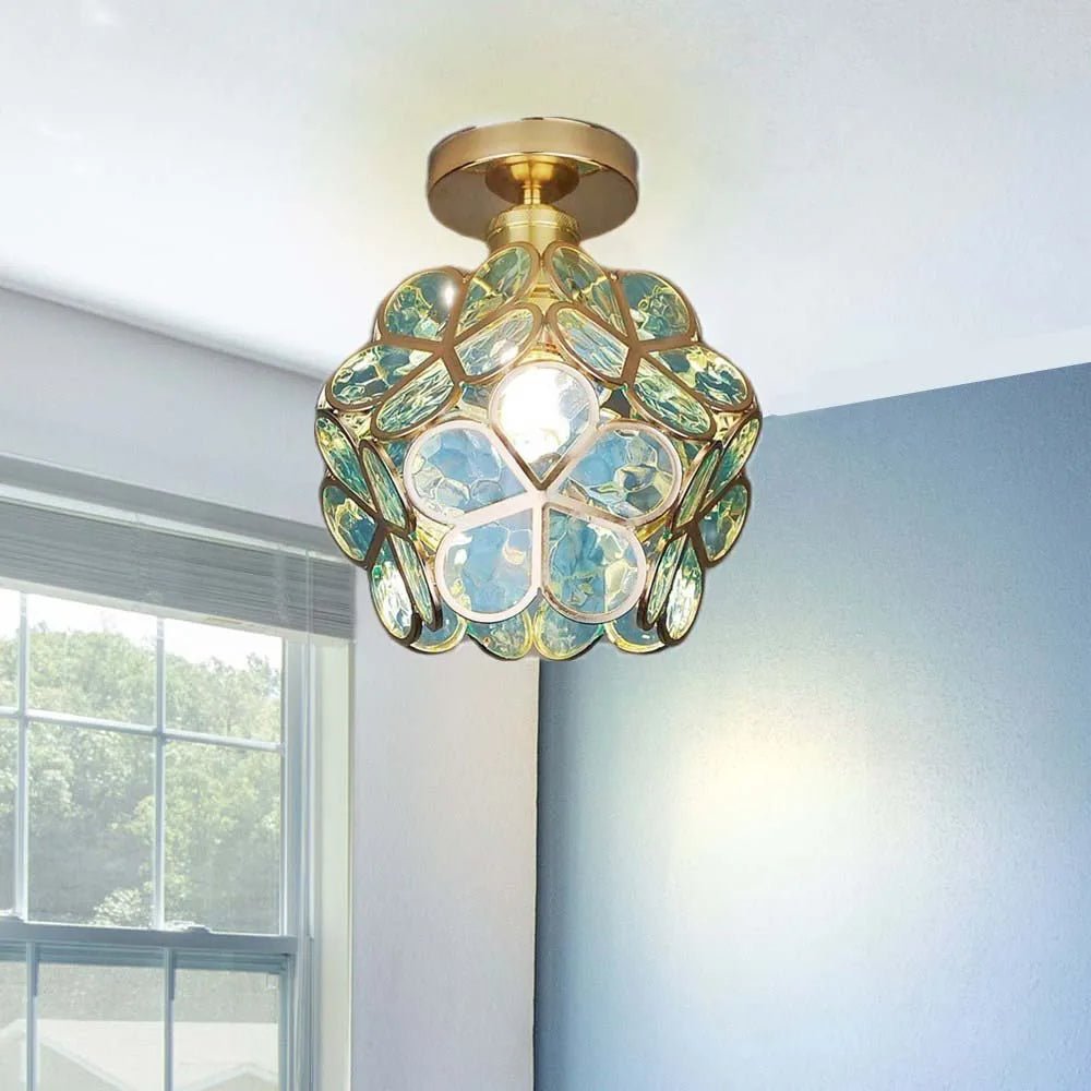 Ceiling lamp in floral design style