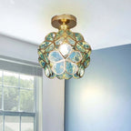 Ceiling lamp in floral design style