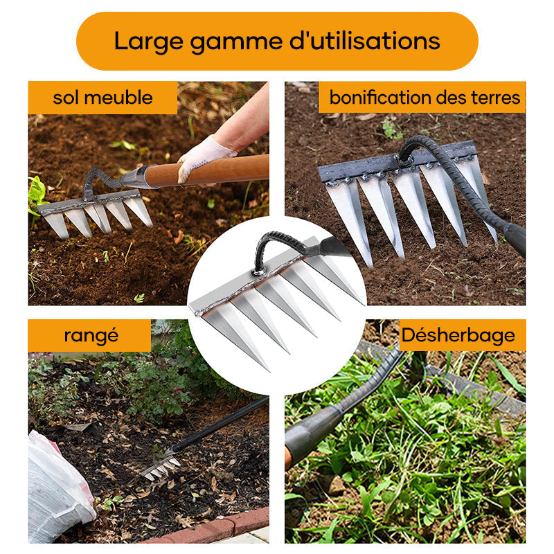 Multifunctional garden weed grabber