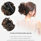Bun Clipping Flower Buds Wig