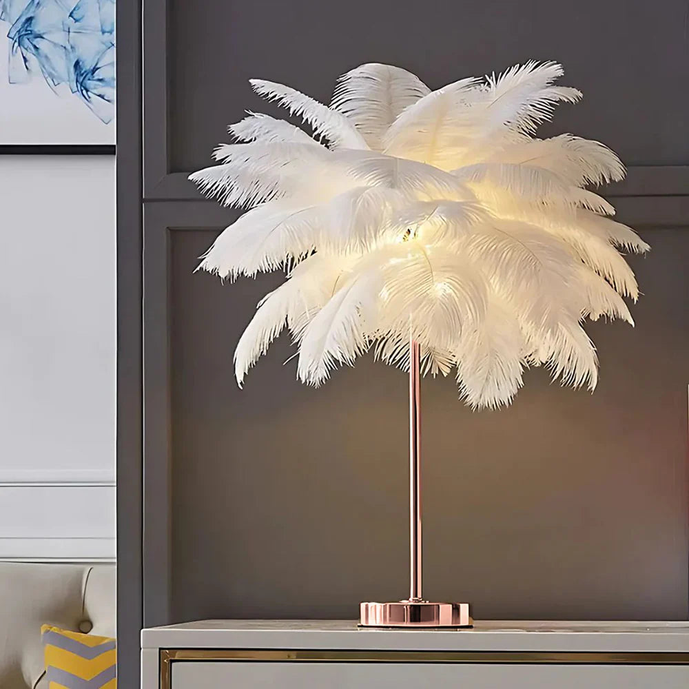 Atmospheric Feather Palm Tree Lamp - LumaPalm