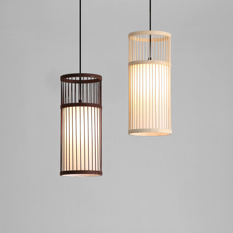 Bambora Zen Pendant Light | Handwoven Bamboo Lantern | Japanese Design | Natural Elegance