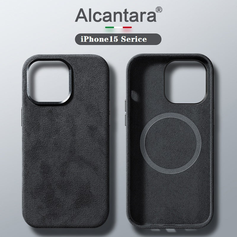 Italian Alcantara Magnetic Case for Iphone