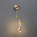 LumeTear Luxe LED Wall Lamp Dimmable Drop Design for Bedroom and Living Room