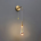 LumeTear Luxe LED Wall Lamp Dimmable Drop Design for Bedroom and Living Room