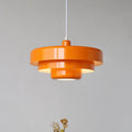 Multi-layer pendant light green 21 cm metal