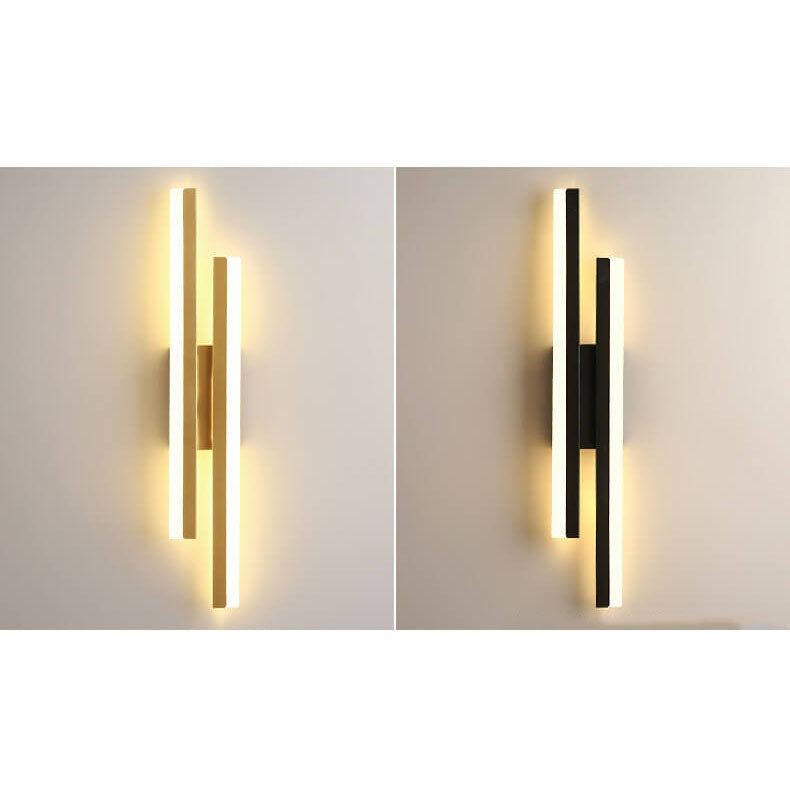 LuxLine Modern LED Wall Lamp | Minimalist Design | Iron & Acrylic | Dimmable Light
