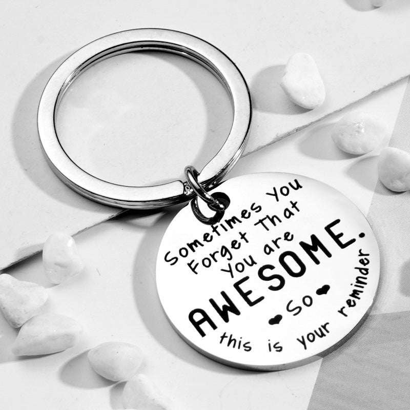 Inspiring best friend keychain