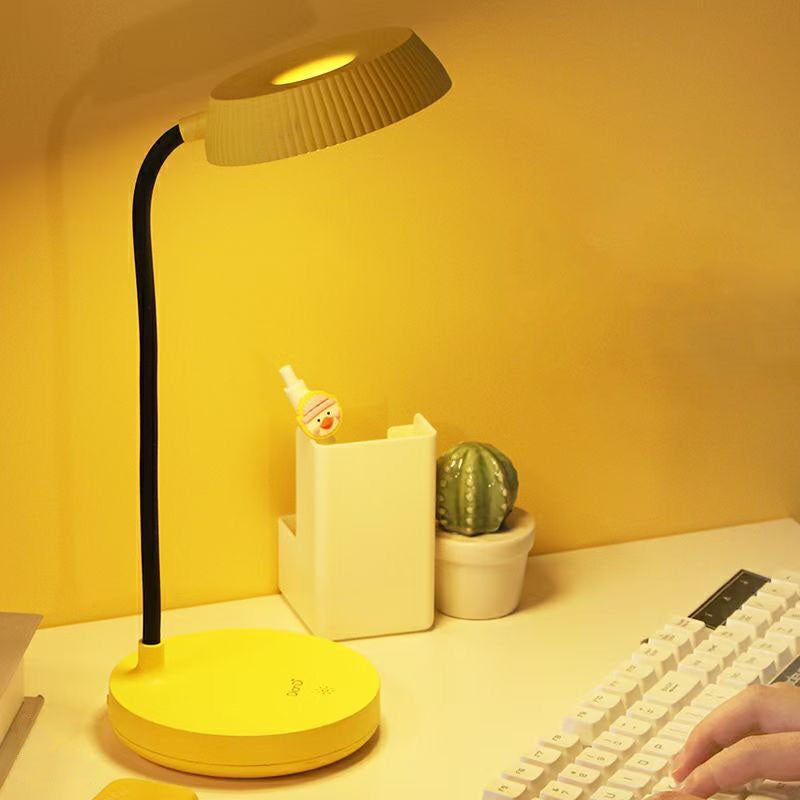 LumaPlate Minimalist LED Table Lamp | USB Charging | Eye Protection | Touch Control | Modern Design