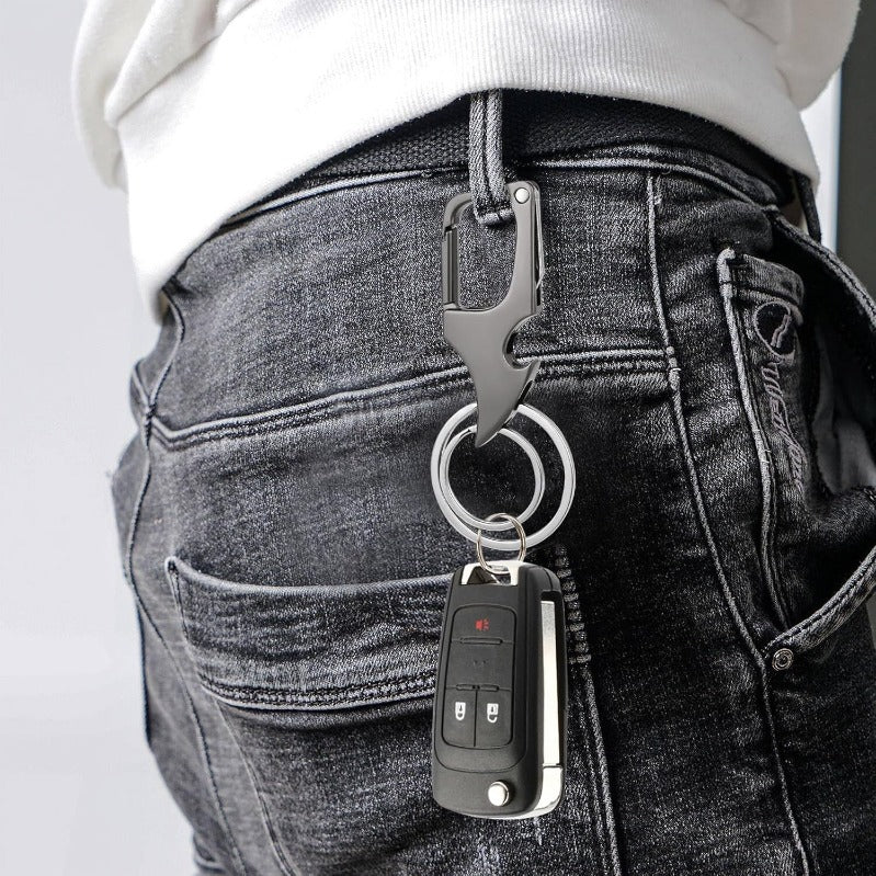 3-in-1 Multifunctional Zinc Alloy Keychain Clip