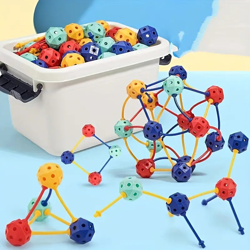 Flexible PVC beads – Creative 3D building blocks for children to build and explore