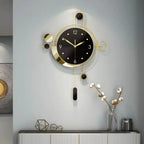 Art Deco Gold and Black Wall Clock