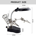 LED magnifying soldering station adjustable – For circuit boards, repairs & jewelry