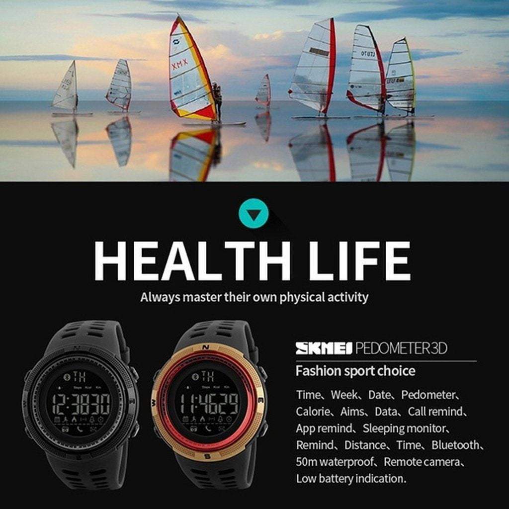 Men Smart Chrono Calories Pedometer Multi-Functions Sports Watches