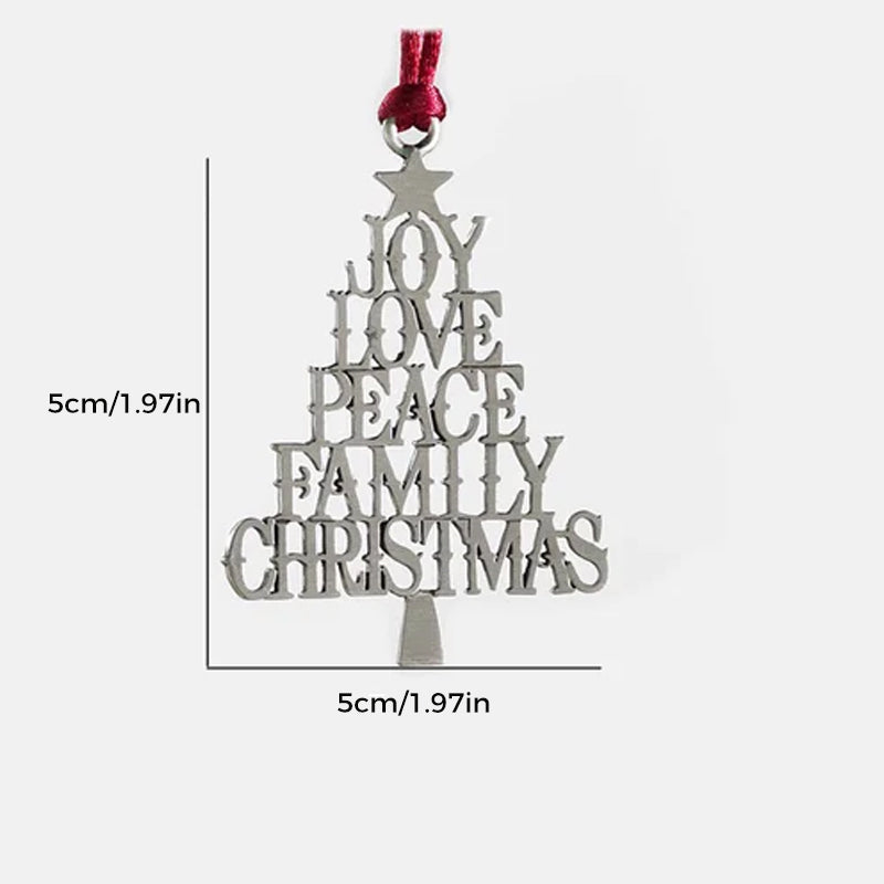Solid Tin Christmas Decoration