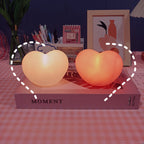 LuvSphere Silicone LED Night Light | Heart-Shaped Design | Table Lamp | Warm Mood Light | Decorative