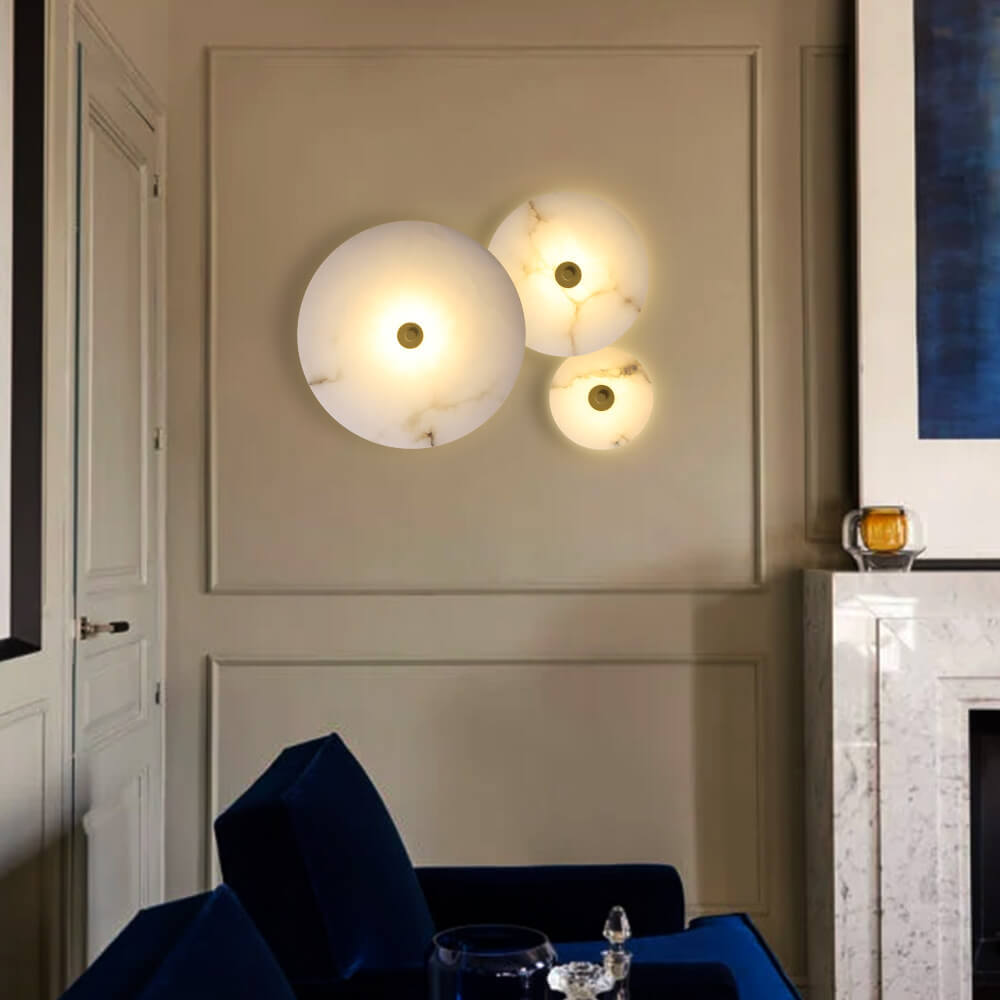 Combination of acrylic and marble in designer light!