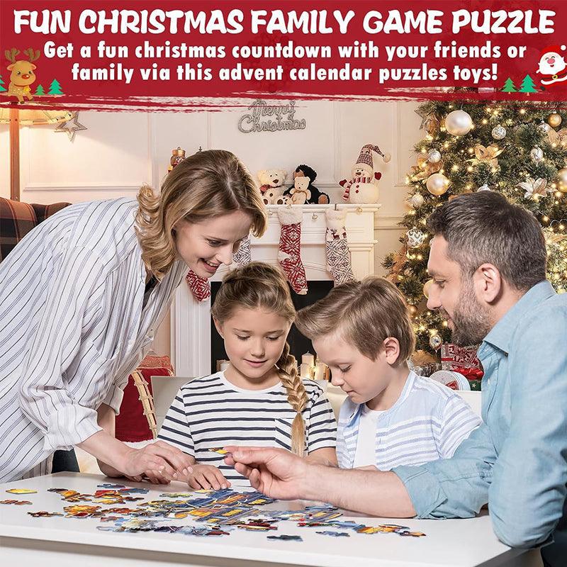 Christmas Jigsaw Puzzles Advent Calendar - Christmas Gift
