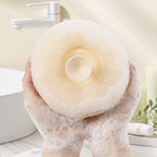 Super soft bath ball with suction cup with sunflower