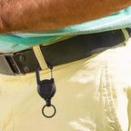 Outdoor automatic retractable wire Luya tactical keyring with theft protection