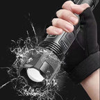 Military flashlight laser waterproof