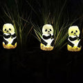 Solar resin panda outdoor waterproof patio decoration ground light