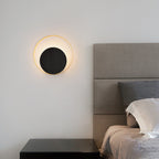 Modern Minimalist Iron Circle Ring 1-Light Wall Sconces Lamp For Bedroom