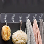 Multifunctional transparent 6 hooks