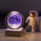 3D Galaxy Crystal Ball Night Light Decorative Lamp