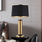 Modern Transitional Cylinder Iron Fabric 1-Light Table Lamp for the Living Room