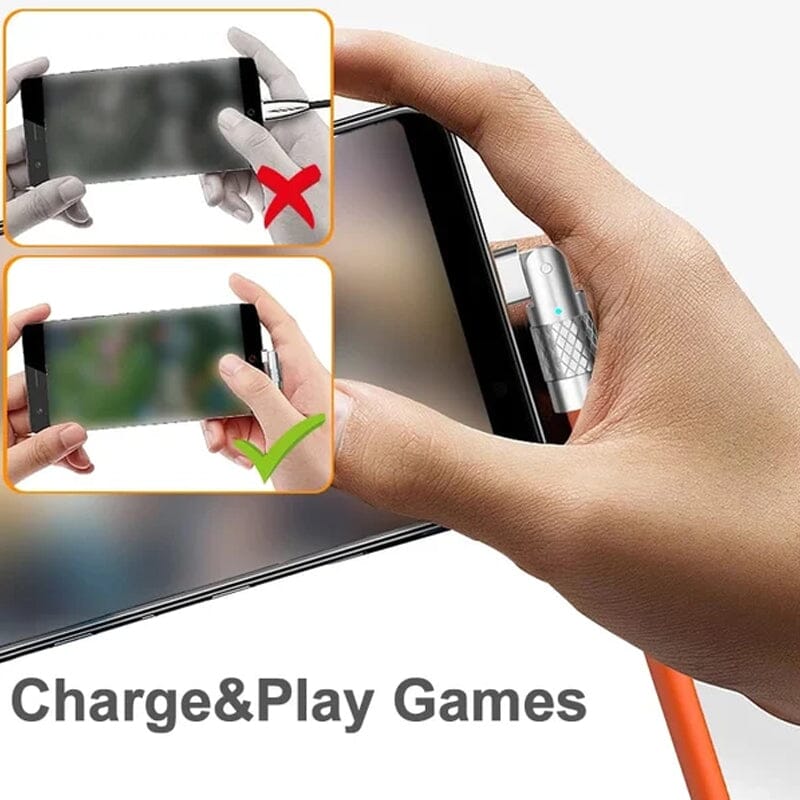 180° rotatable fast charging cable
